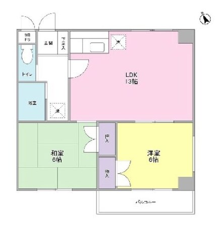 シャレー楓の物件間取画像